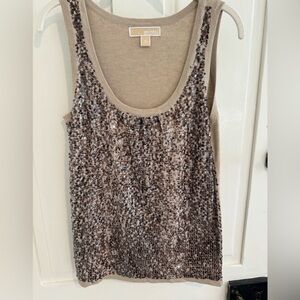 Michael Kors sequins sleeveless sweater, size M